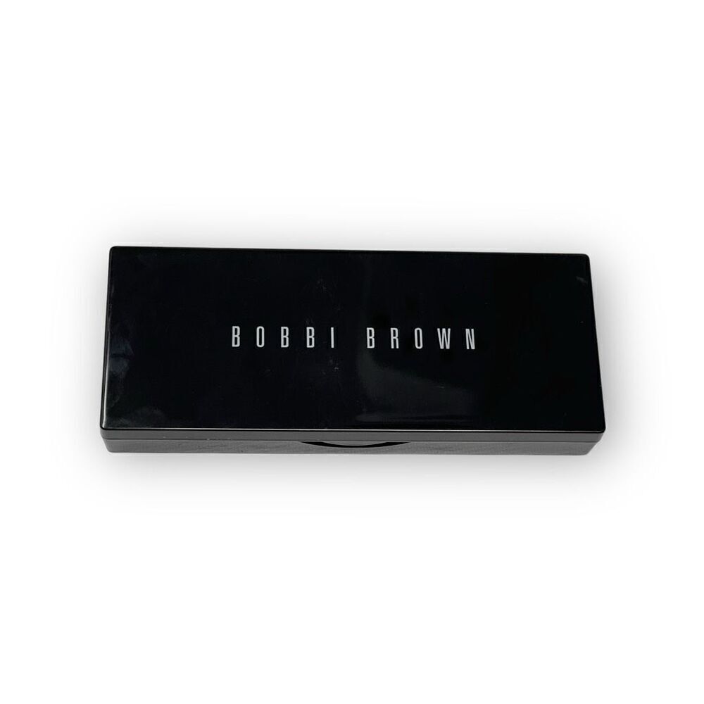 Bobbi Brown 3 Round Pan Empty Palette Container Case Black With Mirror